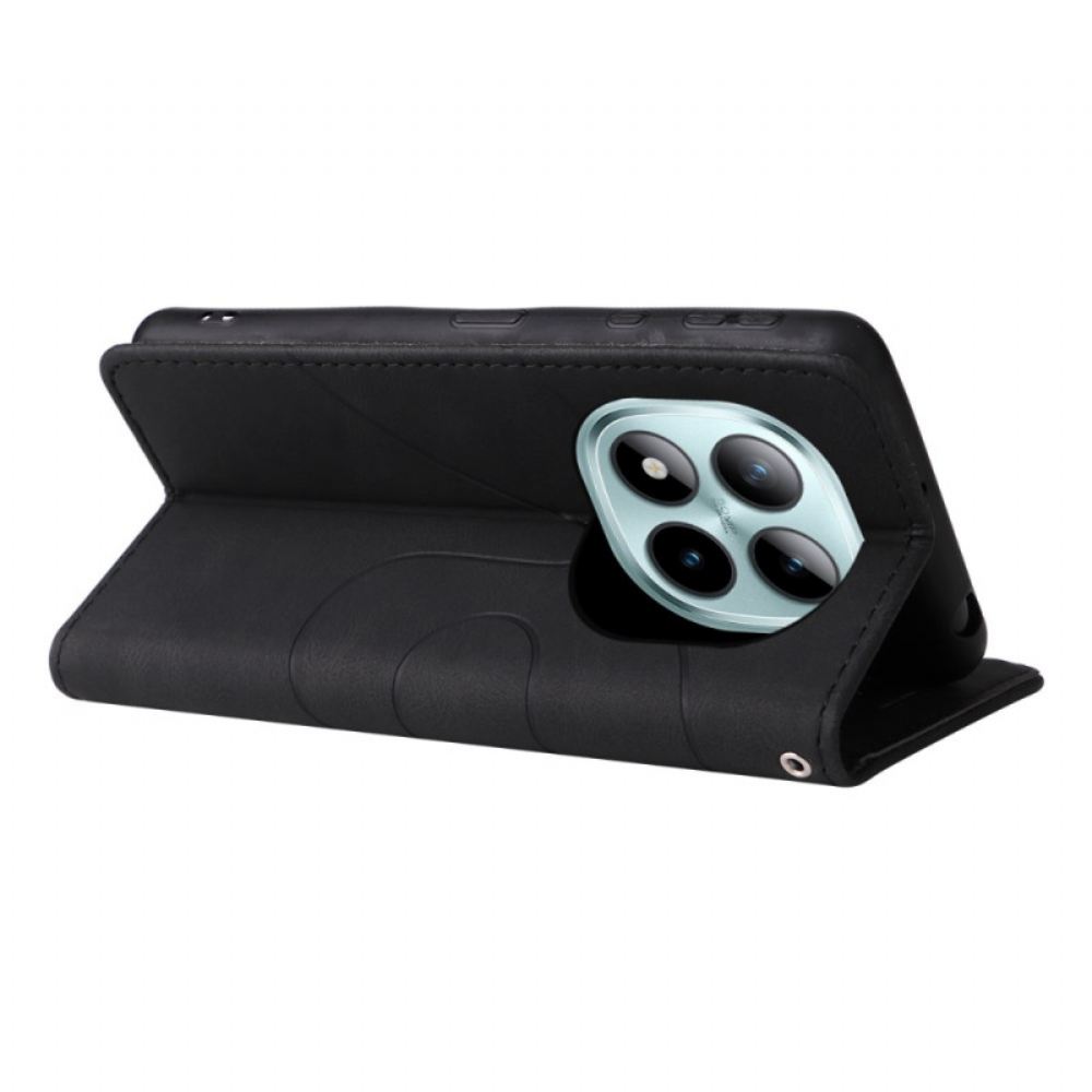 Kožený Kryt Xiaomi Redmi Note 15 Pro Plus 5g Dvoubarevný Vlnitý