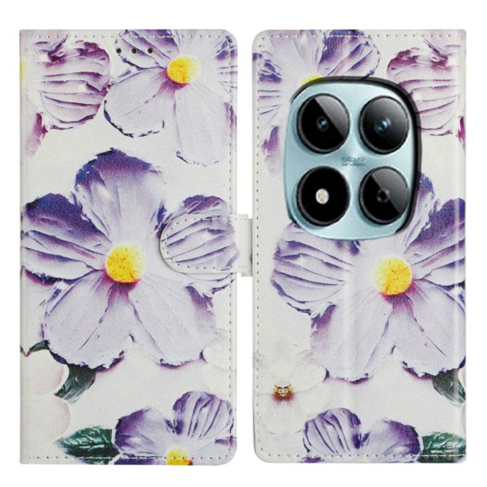 Kožený Kryt Xiaomi Redmi Note 15 Pro Plus 5g Fialky