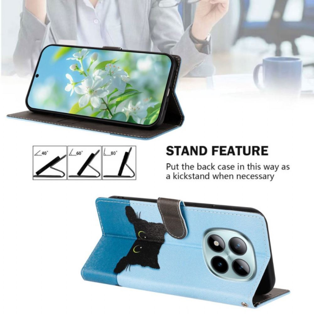 Kožený Kryt Xiaomi Redmi Note 15 Pro Plus 5g Malá Kočka