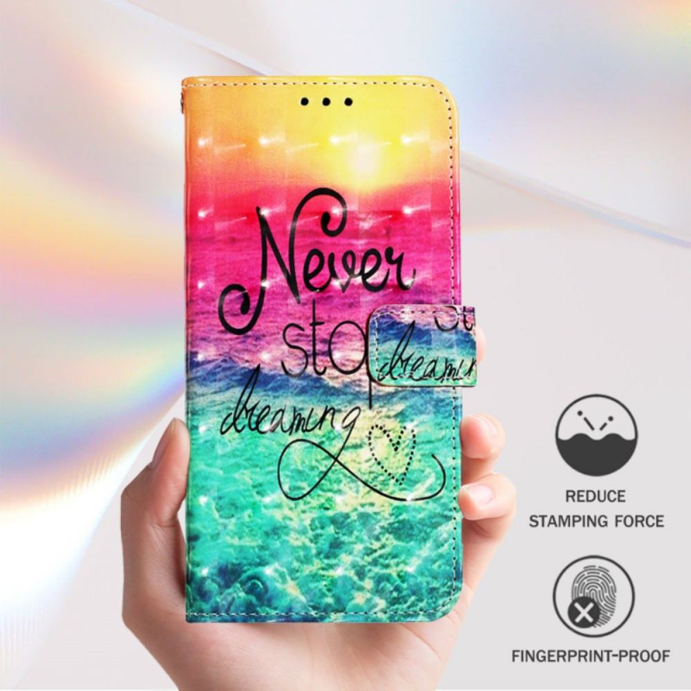 Kožený Kryt Xiaomi Redmi Note 15 Pro Plus 5g Nikdy Nepřestávej Snít