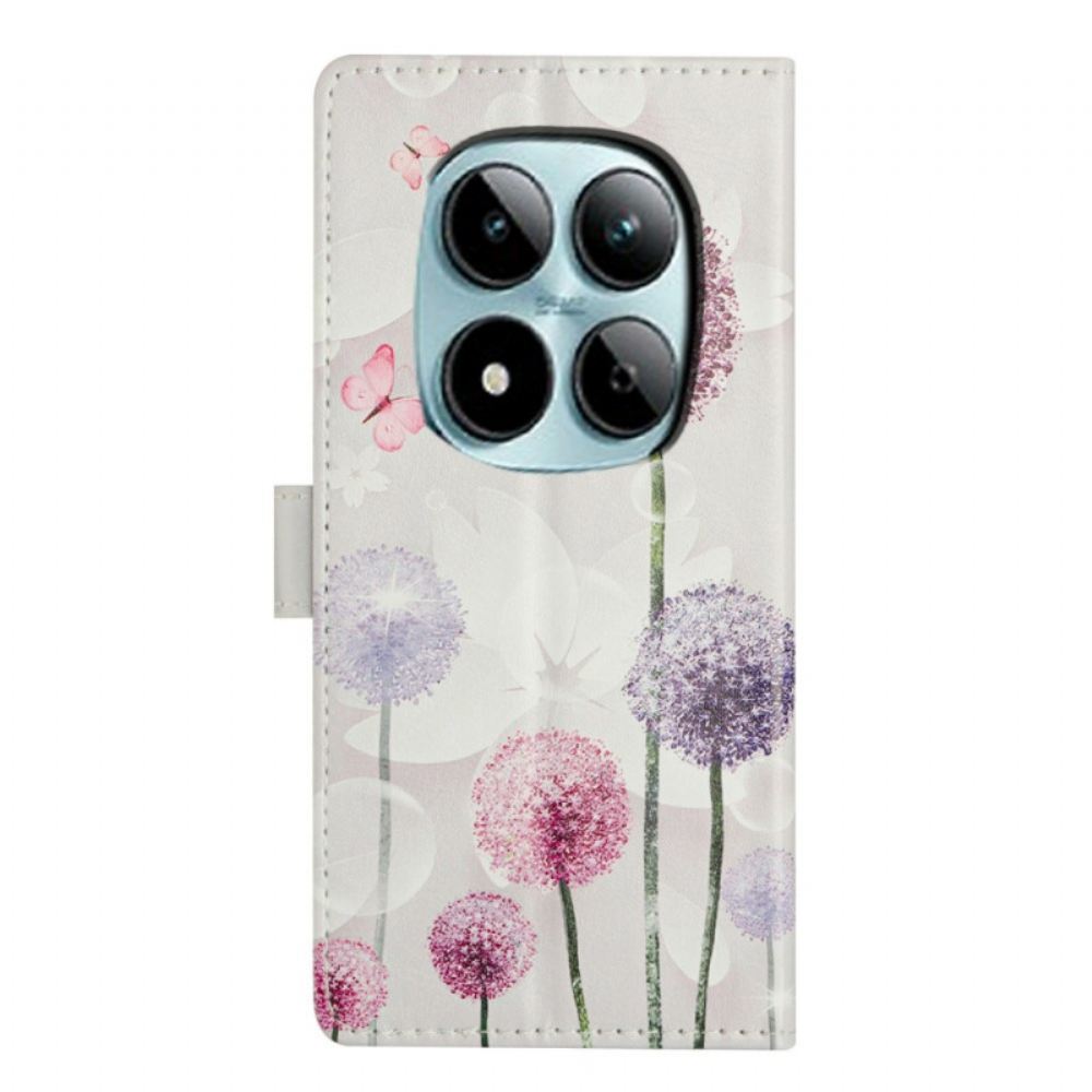 Kožený Kryt Xiaomi Redmi Note 15 Pro Plus 5g Pampelišky