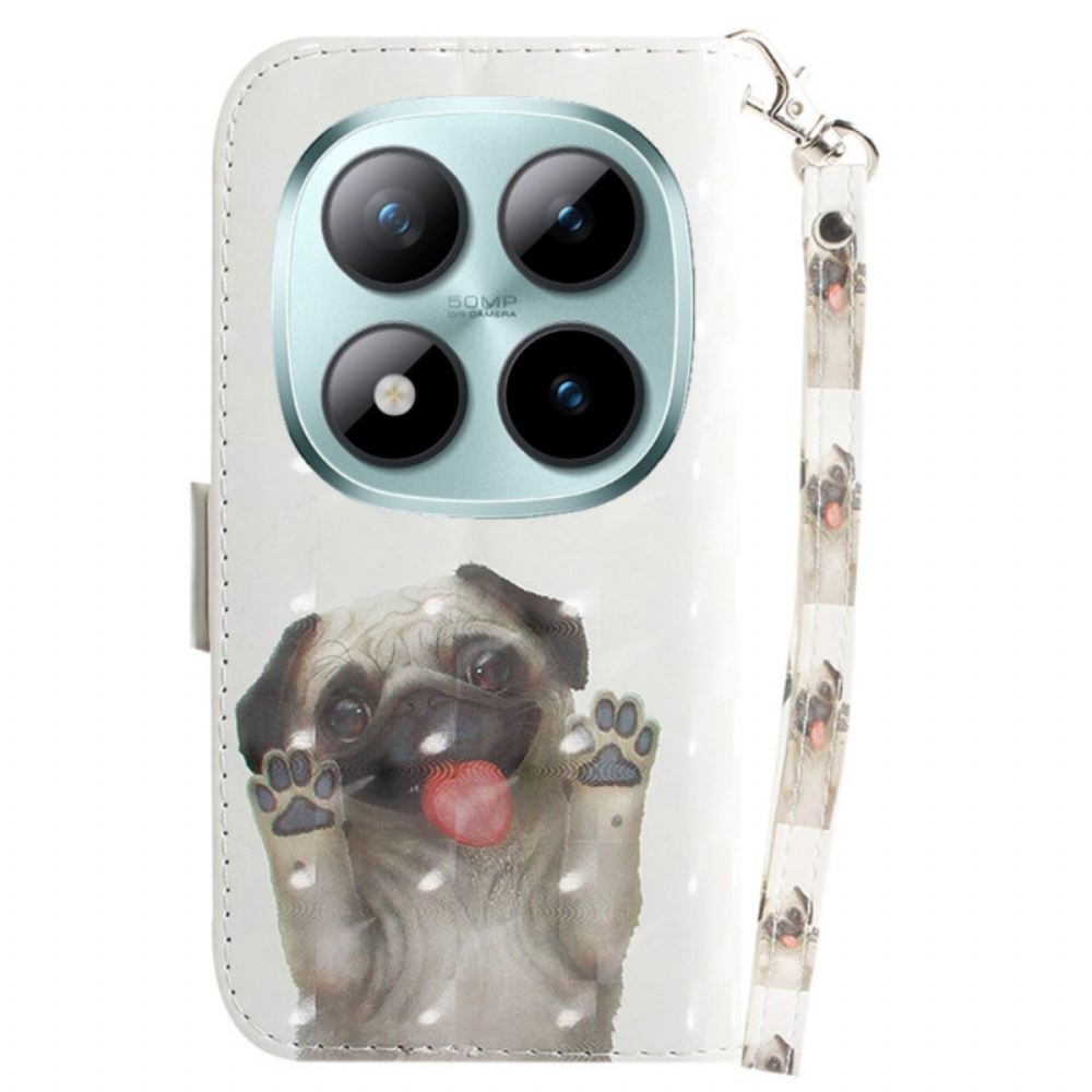 Kožený Kryt Xiaomi Redmi Note 15 Pro Plus 5g Pásikový Motýl