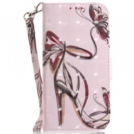 Kožený Kryt Xiaomi Redmi Note 15 Pro Plus 5g Pásikový Podpatek