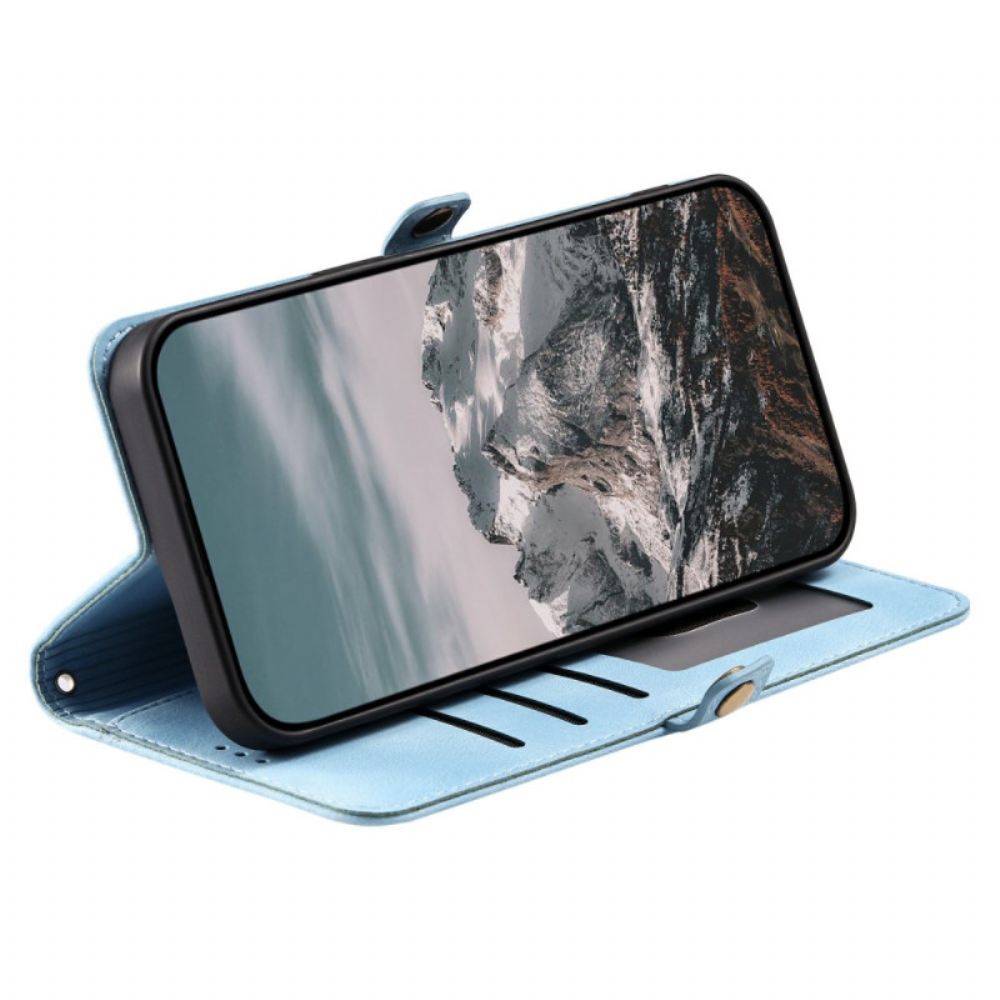 Kožený Kryt Xiaomi Redmi Note 15 Pro Plus 5g Semišový Efekt Mandaly