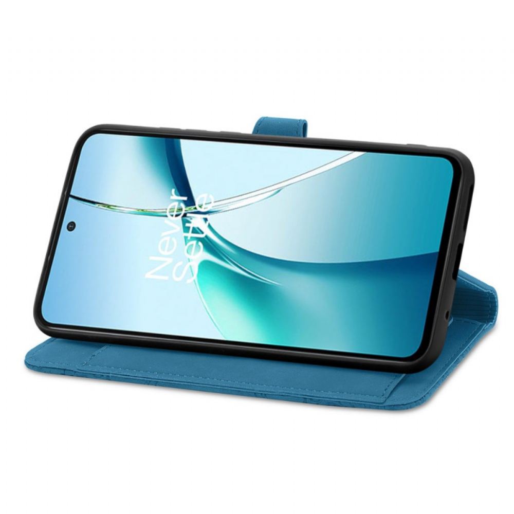 Kožený Kryt Xiaomi Redmi Note 15 Pro Plus 5g Semišový Efekt S Květinovým Vzorem