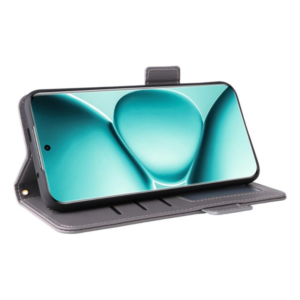 Kožený Kryt Xiaomi Redmi Note 15 Pro Plus 5g Umělá Kůže Liči S Popruhem