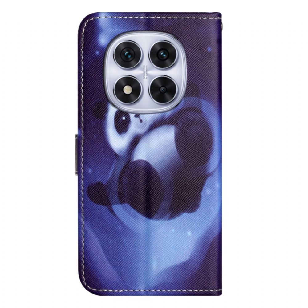 Kožený Kryt Xiaomi Redmi Note 15 Pro Plus 5g Vesmírná Panda