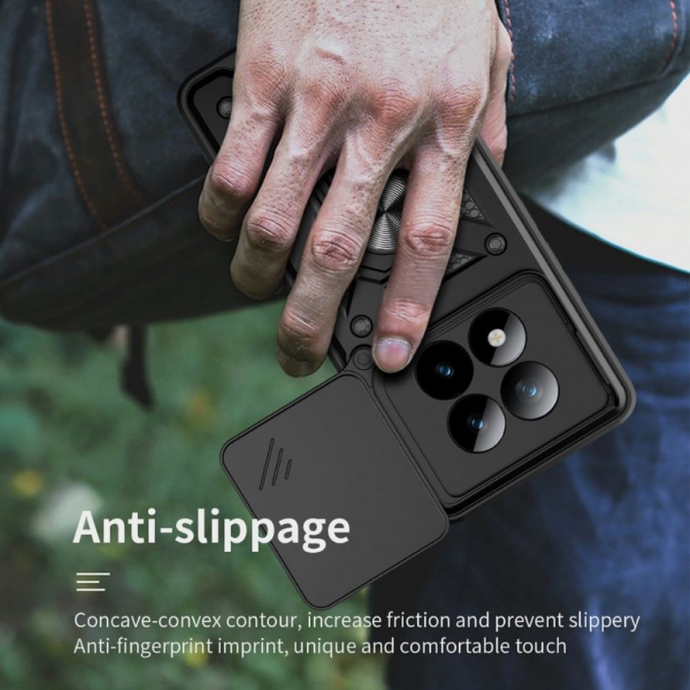 Kryt Na Xiaomi Redmi Note 15 Pro Plus 5g Posuvná Ochrana Fotoaparátu A Integrovaný Stojan