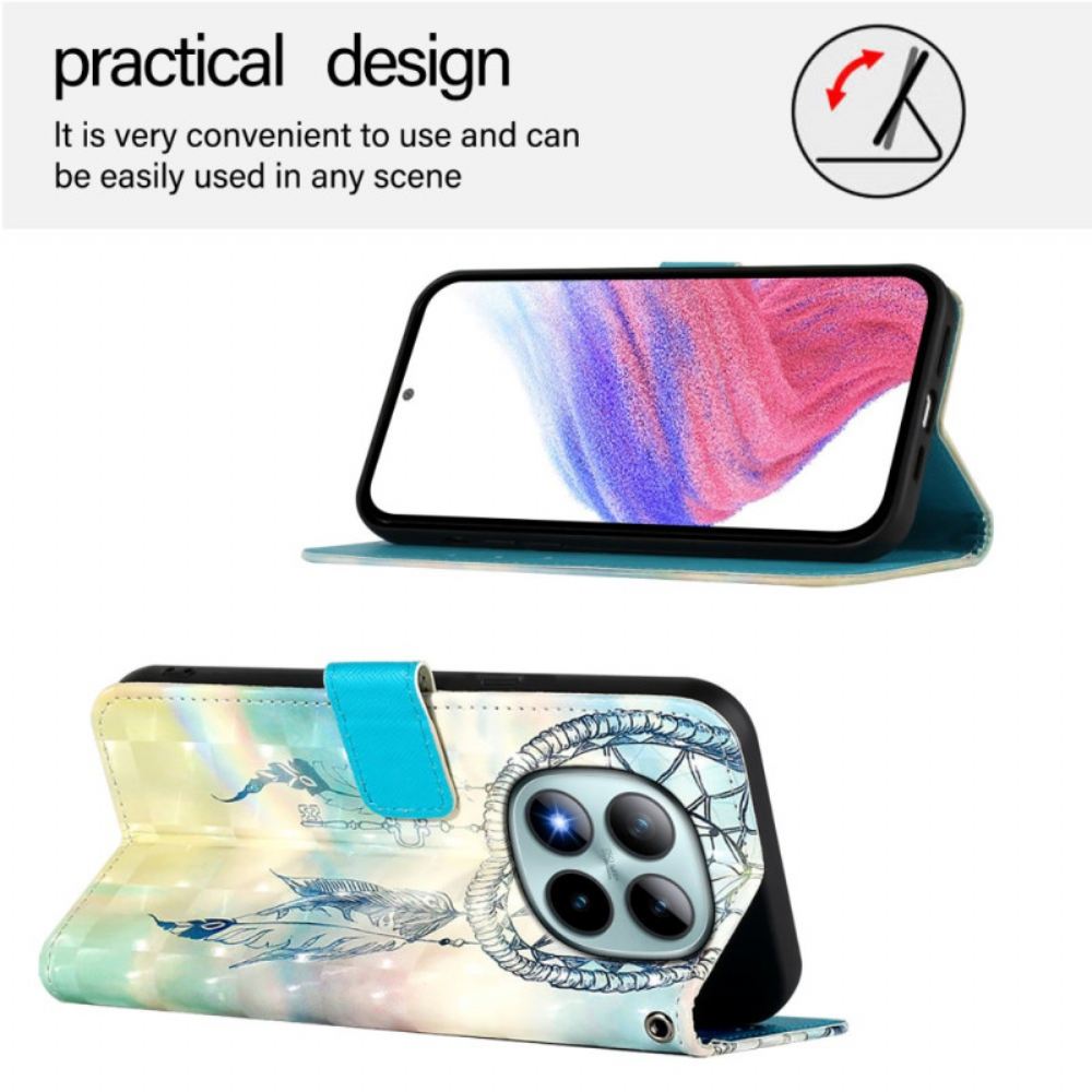 Peněženková Pouzdra Xiaomi Redmi Note 15 Pro Plus 5g Kryty Na Mobil Akvarelová Lapač Snů