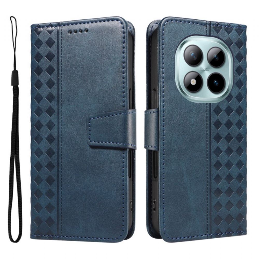 Peněženková Pouzdra Xiaomi Redmi Note 15 Pro Plus 5g Kryty Na Mobil Kostkovaný Vzor Na Okraji