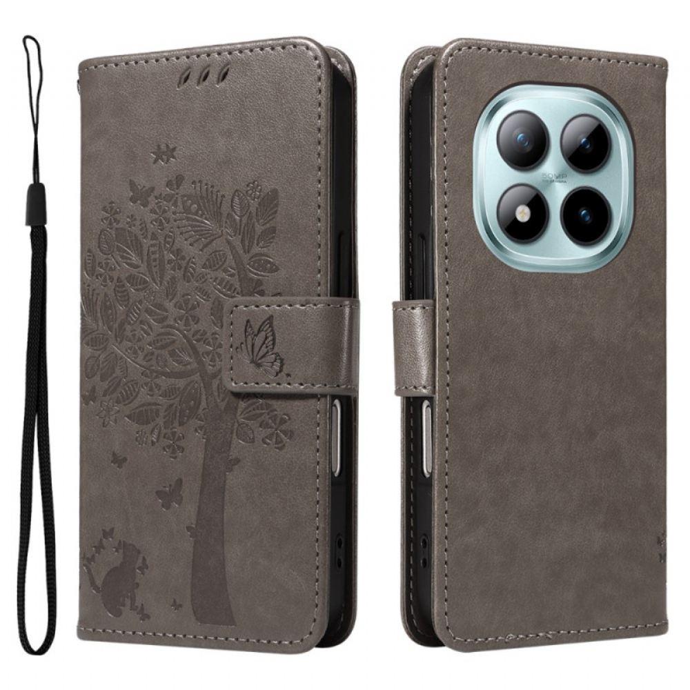 Peněženková Pouzdra Xiaomi Redmi Note 15 Pro Plus 5g Kryty Na Mobil Kočka A Strom