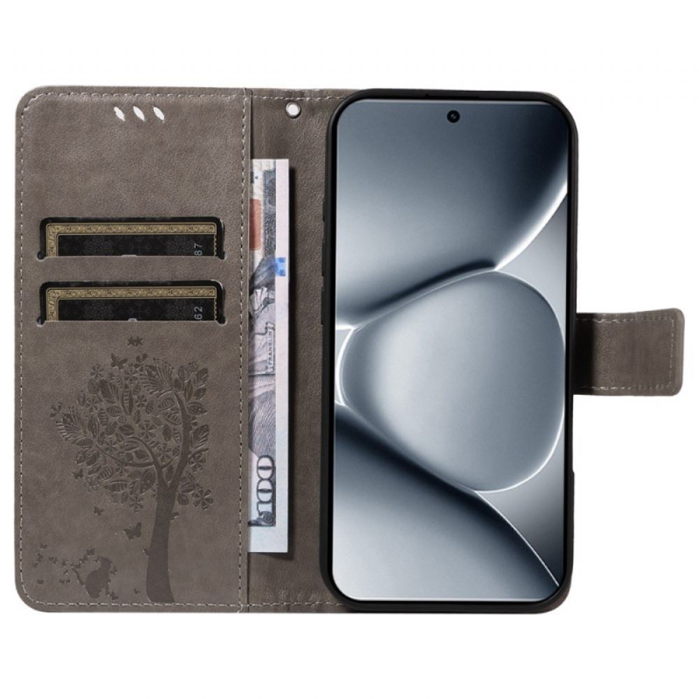 Peněženková Pouzdra Xiaomi Redmi Note 15 Pro Plus 5g Kryty Na Mobil Kočka A Strom