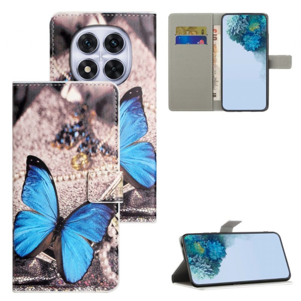 Peněženková Pouzdra Xiaomi Redmi Note 15 Pro Plus 5g Kryty Na Mobil Modrý Motýl