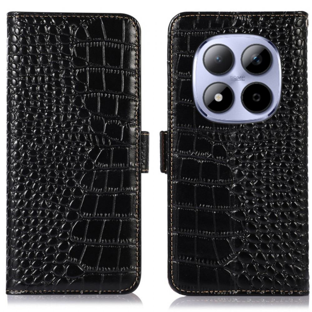 Peněženková Pouzdra Xiaomi Redmi Note 15 Pro Plus 5g Kůže S Texturou Krokodýla