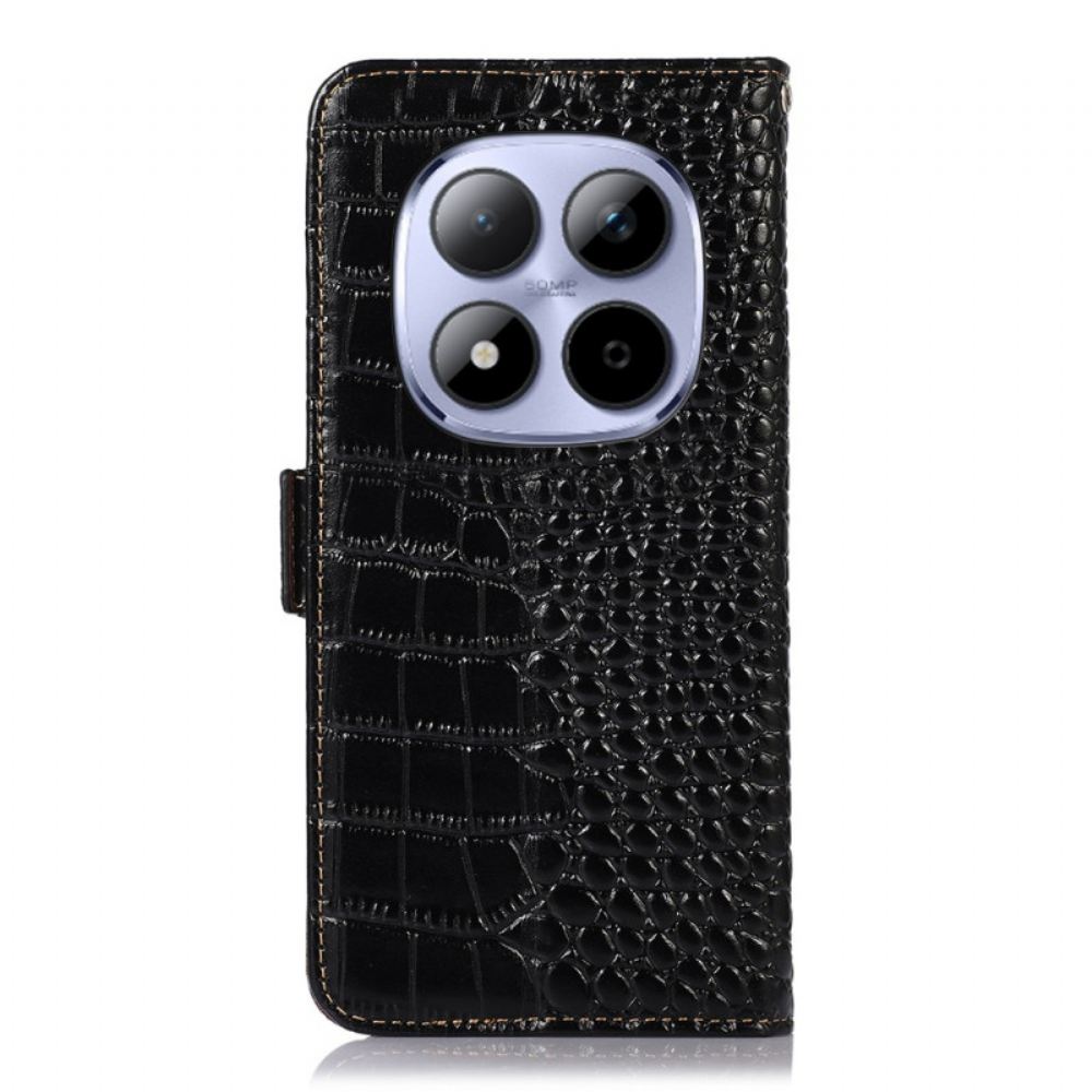 Peněženková Pouzdra Xiaomi Redmi Note 15 Pro Plus 5g Kůže S Texturou Krokodýla