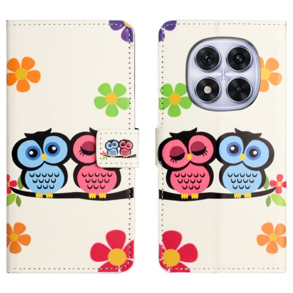 Peněženková Pouzdra Xiaomi Redmi Note 15 Pro Plus 5g Pár Sov