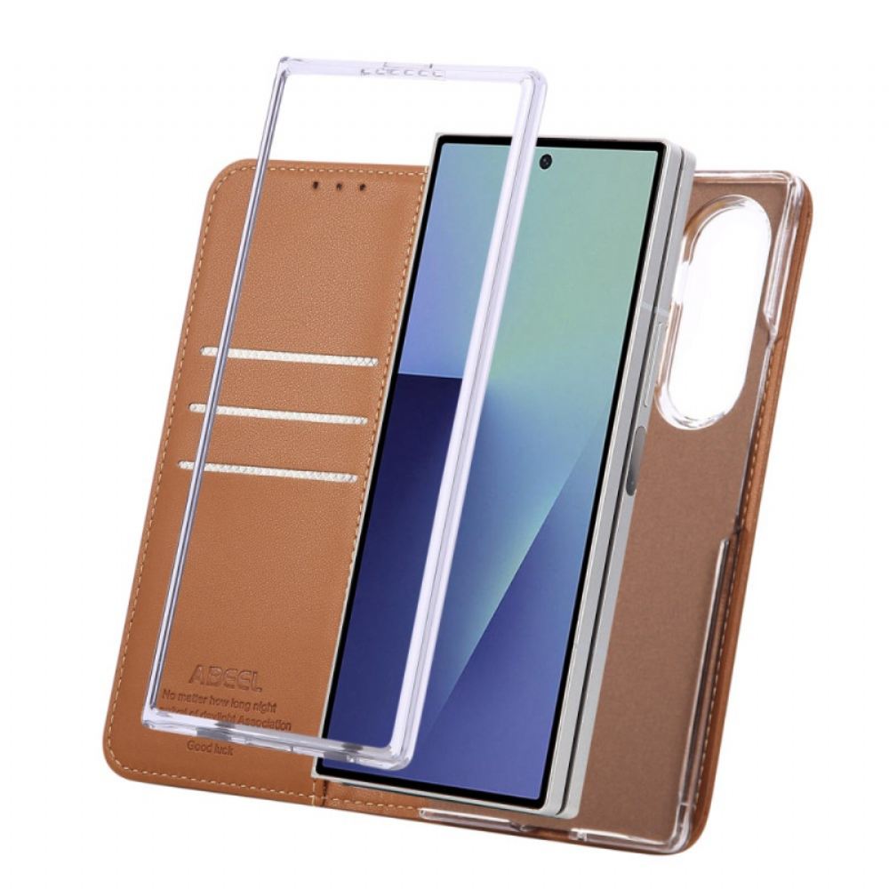 Kožené Pouzdro Samsung Galaxy Z Fold 7 Kryty Na Mobil Abeel