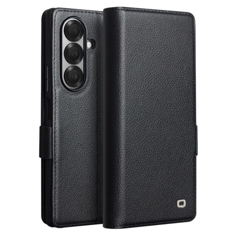 Kožený Kryt Na Samsung Galaxy Z Fold 7 Držák Na Karty Qialino
