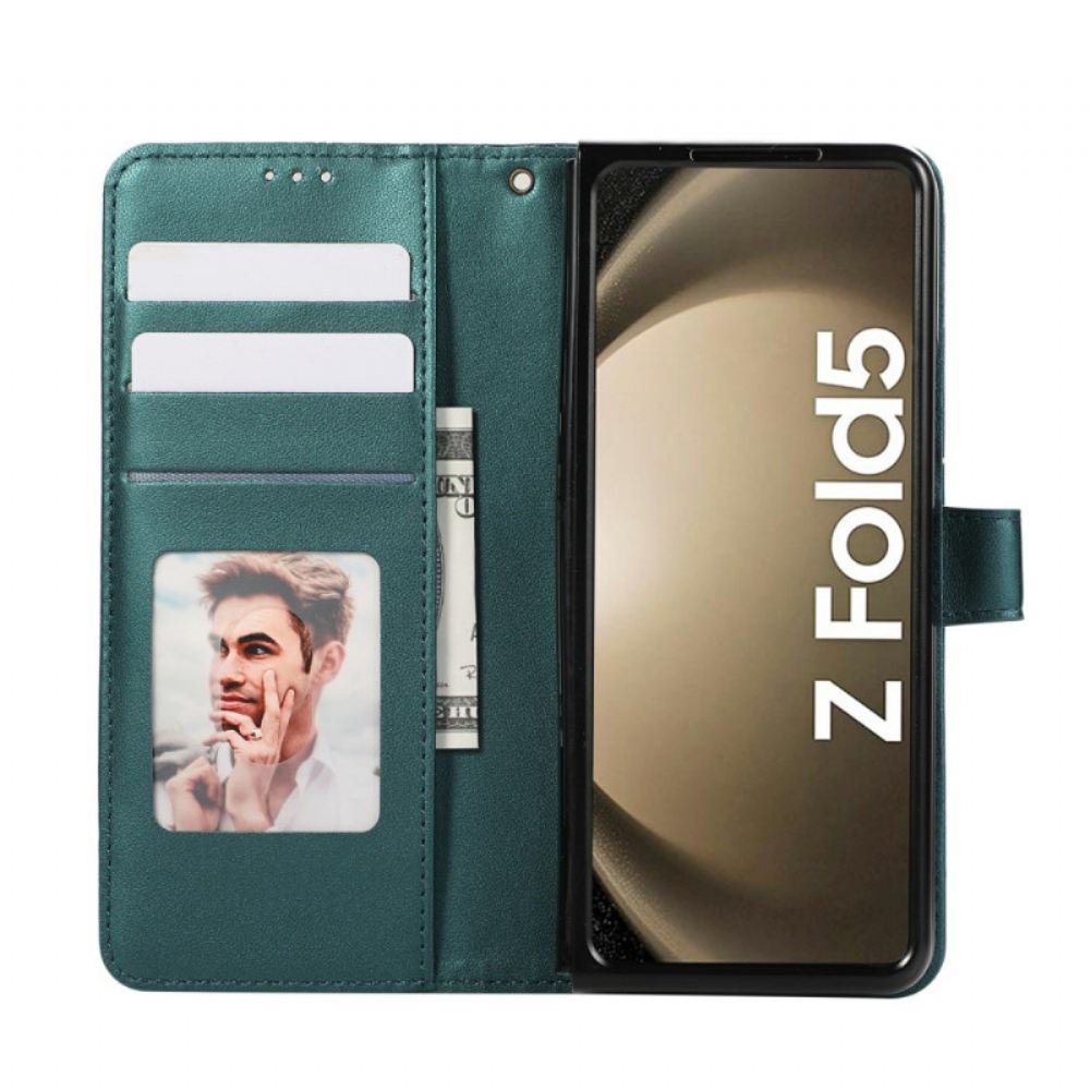 Kožený Kryt Samsung Galaxy Z Fold 7 Diamantový Design