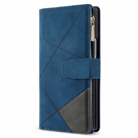 Kožený Kryt Samsung Galaxy Z Fold 7 Dvoubarevná Peněženka