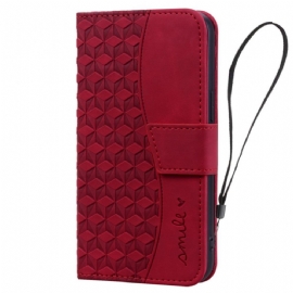 Kožený Kryt Samsung Galaxy Z Fold 7 Řemínek S Úsměvem