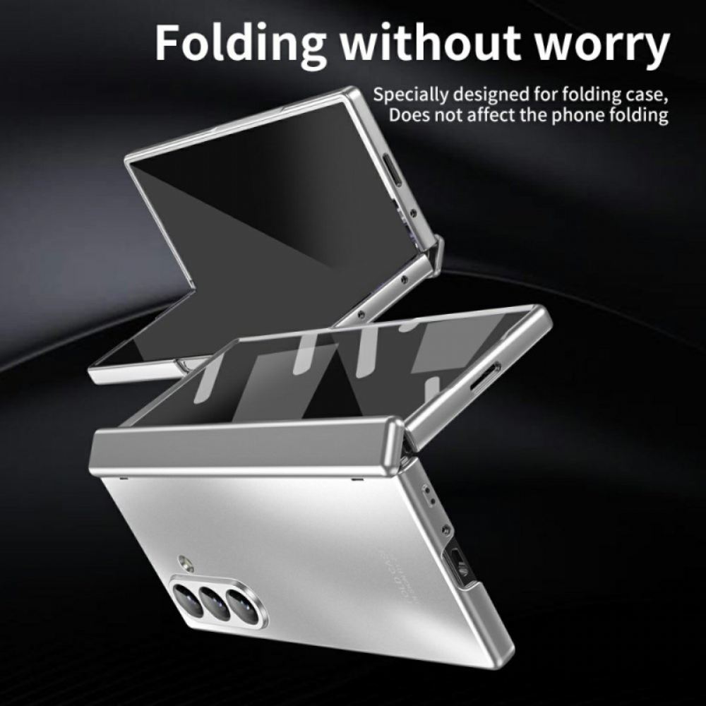 Kryt Na Samsung Galaxy Z Fold 7 Kovový Efekt S Ochranou Obrazovky