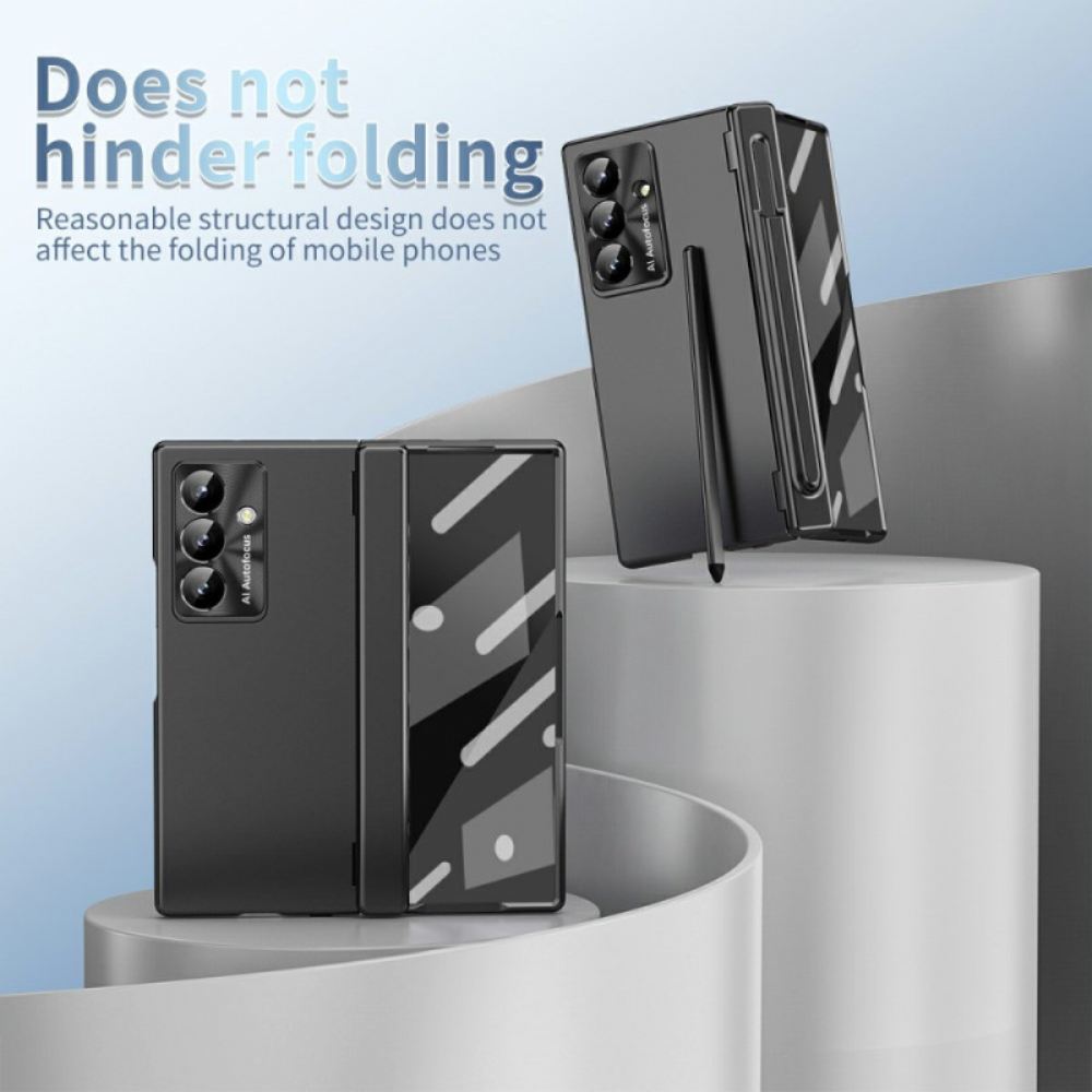 Kryt Na Samsung Galaxy Z Fold 7 Ochranná Fólie Z Tvrzeného Skla A Držák Na Stylus
