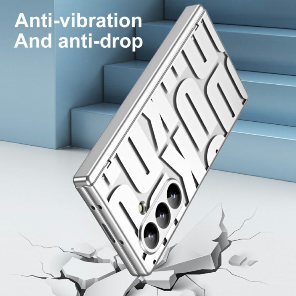 Kryt Samsung Galaxy Z Fold 7 Design S Písmeny A Ochrannou Fólií Z Tvrzeného Skla