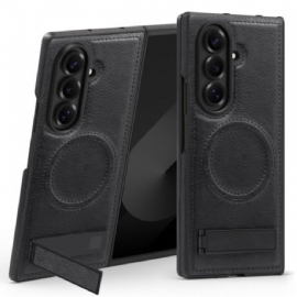 Kryt Samsung Galaxy Z Fold 7 Kožený Efekt A Stojánek Magsafe