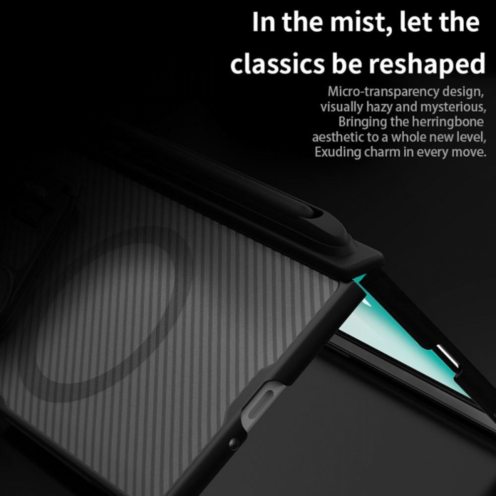 Kryt Samsung Galaxy Z Fold 7 Kryty Na Mobil Camshield Prop Magnetická Průsvitná Řada Nillkin