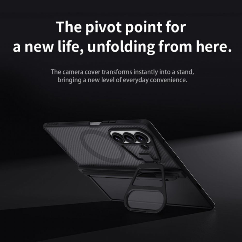 Kryt Samsung Galaxy Z Fold 7 Kryty Na Mobil Camshield Prop Magnetická Průsvitná Řada Nillkin