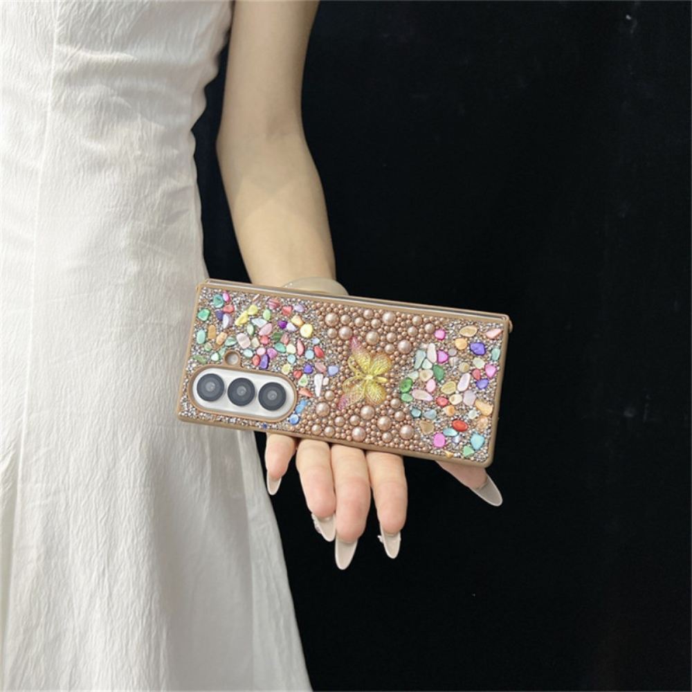 Kryt Samsung Galaxy Z Fold 7 Kryty Na Mobil Motýl S Kamínky