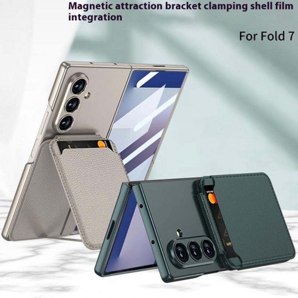 Kryt Samsung Galaxy Z Fold 7 Odnímatelný Držák Na Karty A Integrovaný Stojan