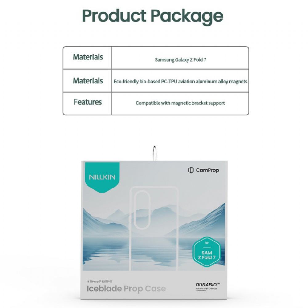 Kryt Samsung Galaxy Z Fold 7 Řada Iceblade Prop S Bajonetem A Rámečkem Objektivu