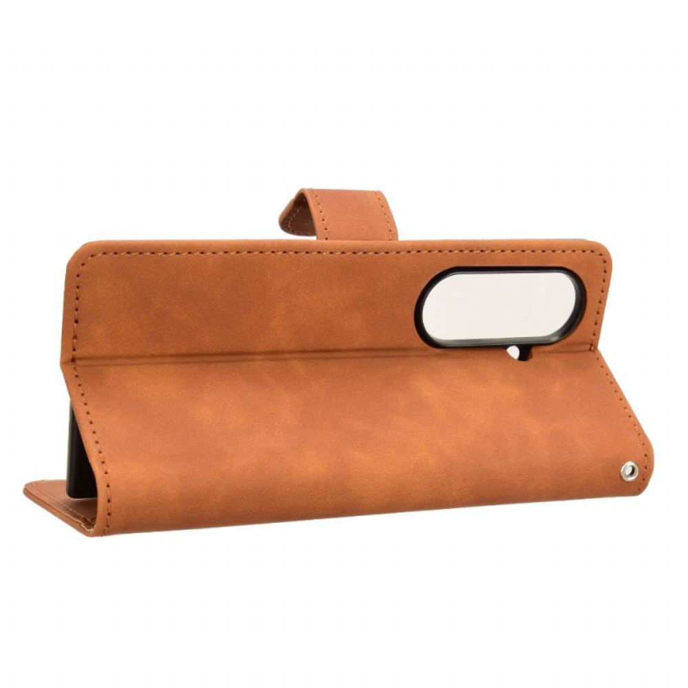 Peněženková Pouzdra Samsung Galaxy Z Fold 7 Kryty Na Mobil Semišový Efekt