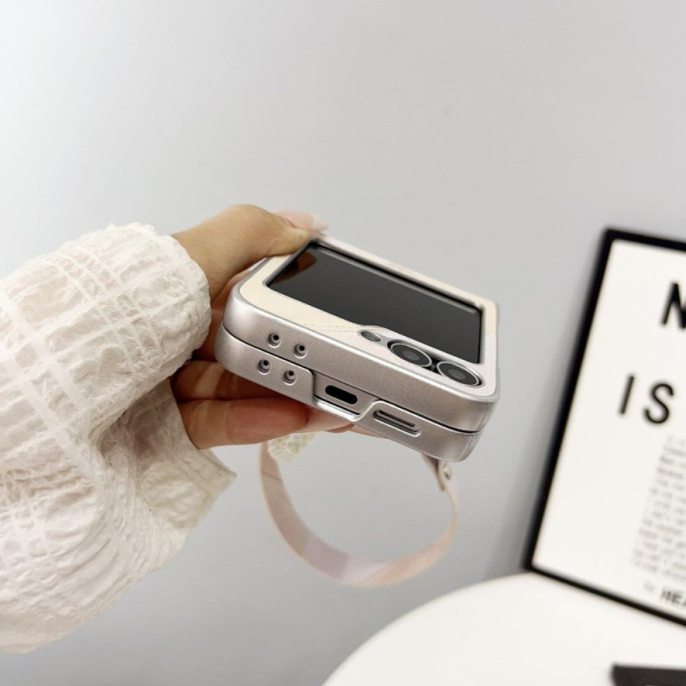 Kryt Na Samsung Galaxy Z Flip 7 Fe Diamantový Vzor S Řemínkem