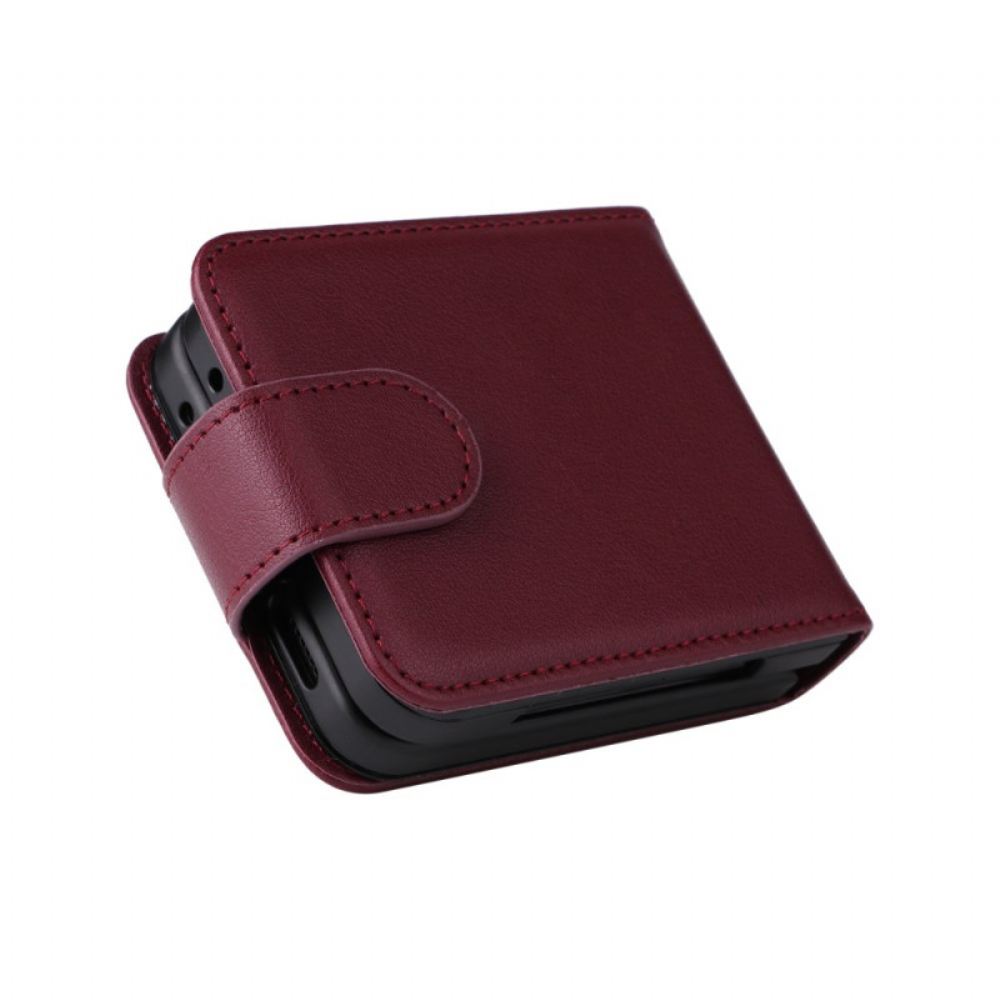 Kryt Na Samsung Galaxy Z Flip 7 Fe Pouzdro Na Karty S Koženým Efektem