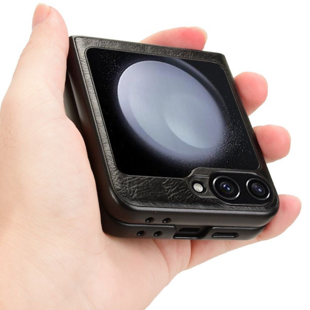 Kryt Na Samsung Galaxy Z Flip 7 Fe Prošívání Umělou Kůží