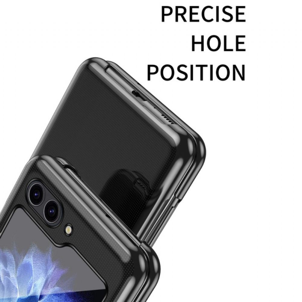 Kryt Na Samsung Galaxy Z Flip 7 Fe Průhledný Design A Kovový Efekt