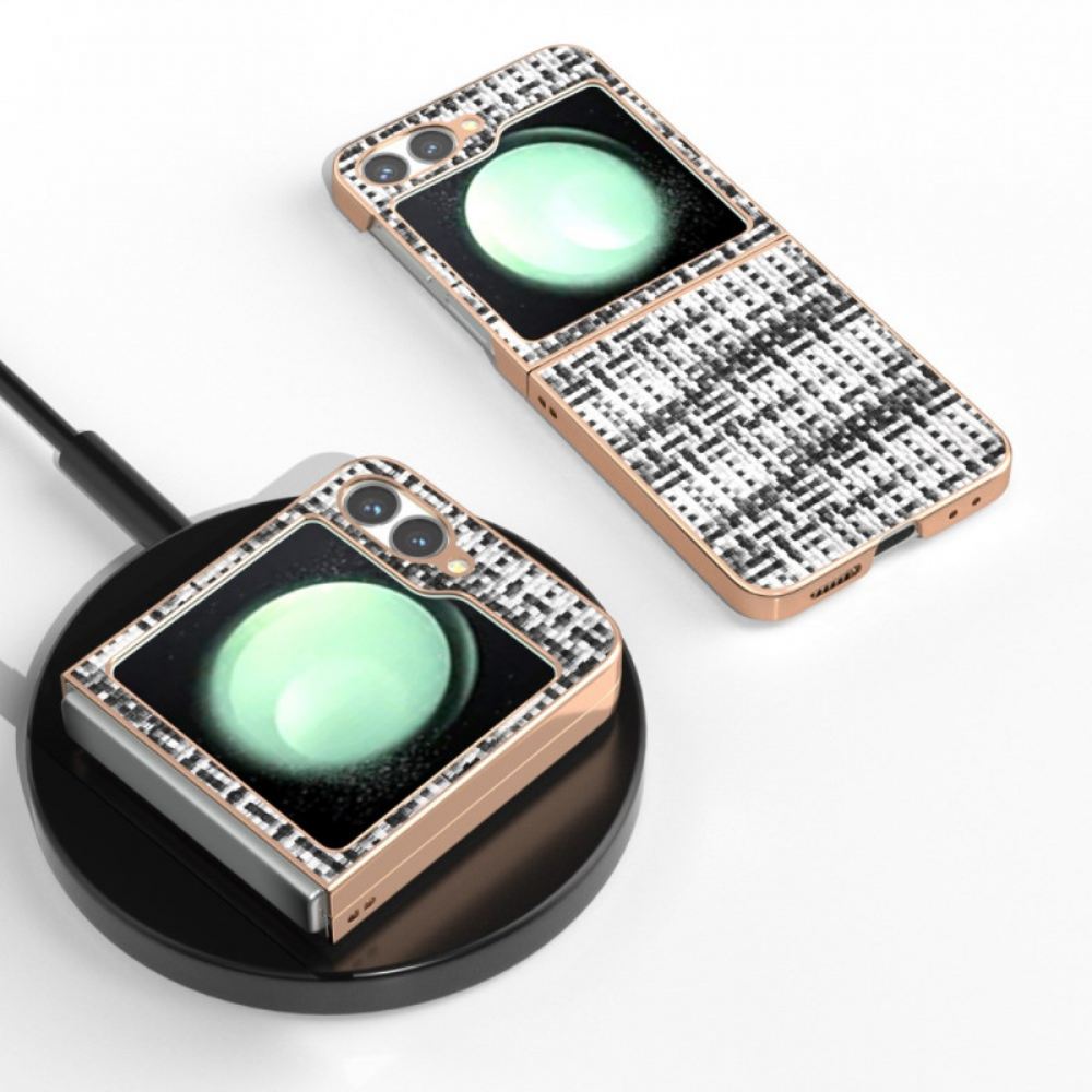 Kryt Na Samsung Galaxy Z Flip 7 Fe Texturovaná Umělá Kůže