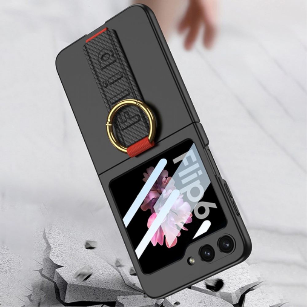 Kryt Samsung Galaxy Z Flip 7 Fe Držák Na Prsten A Popruh Gkk