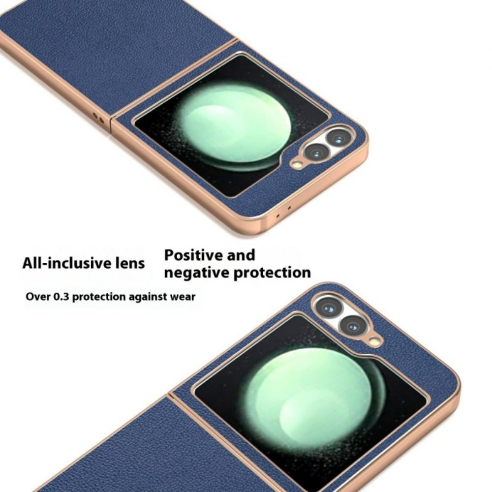 Kryt Samsung Galaxy Z Flip 7 Fe Klasická Kůže Abeel