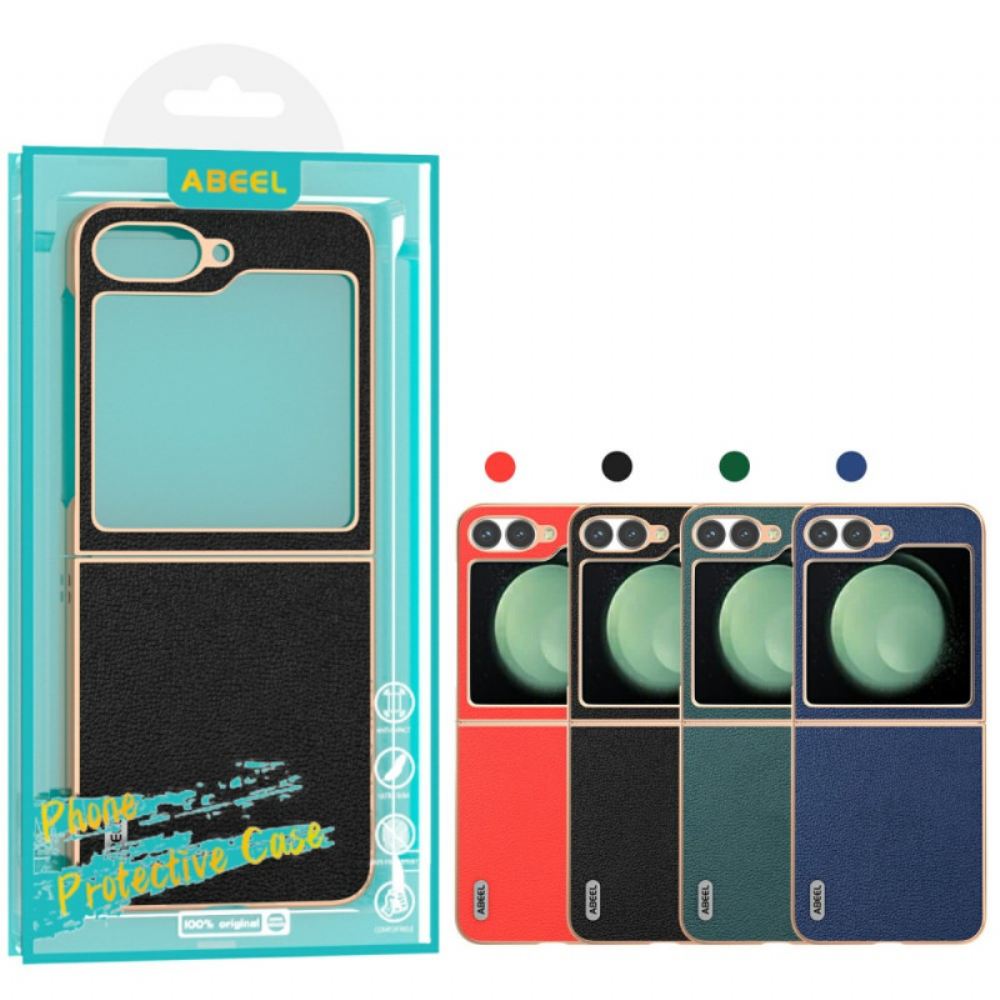 Kryt Samsung Galaxy Z Flip 7 Fe Klasická Kůže Abeel