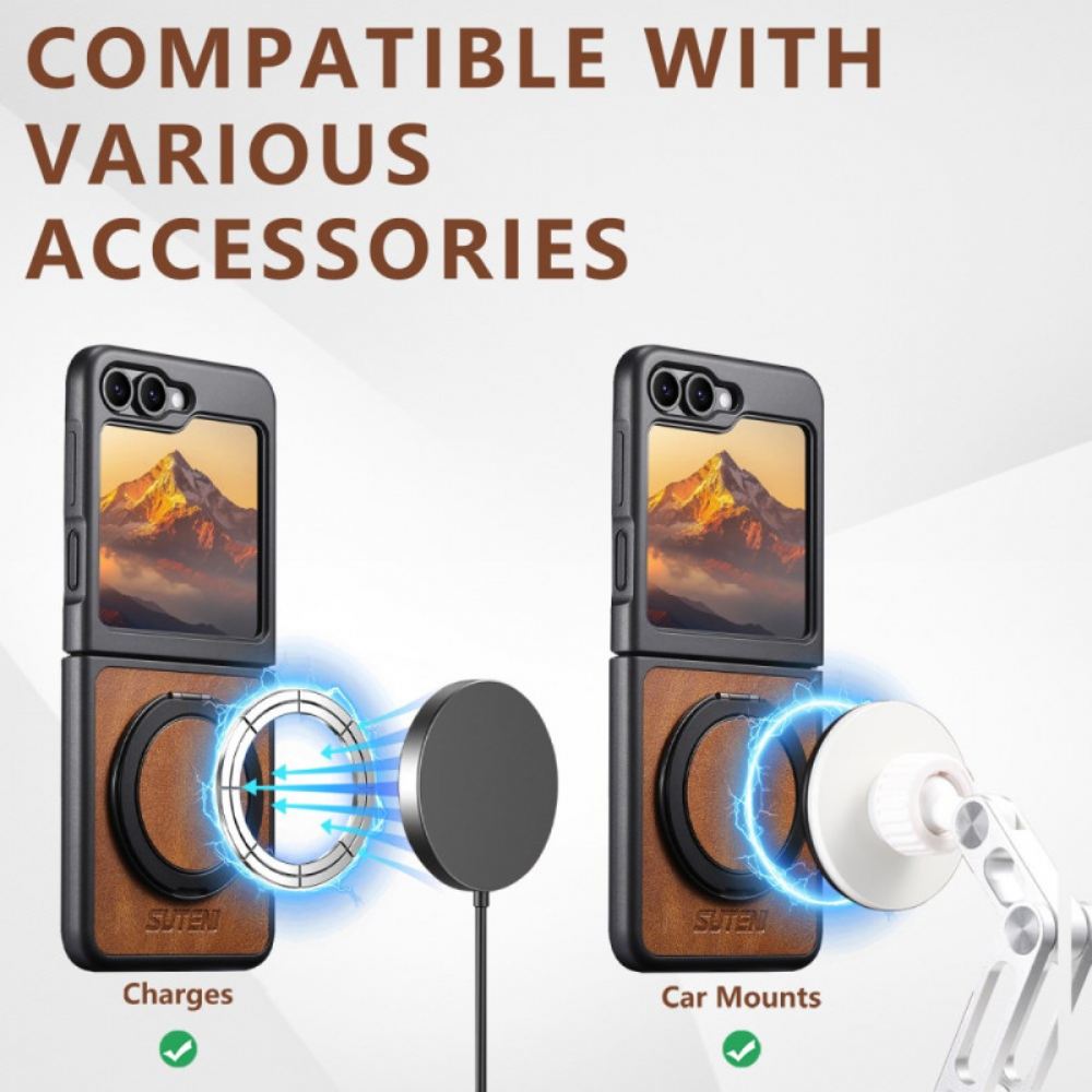 Kryt Samsung Galaxy Z Flip 7 Fe Kompatibilní S Magsafe A Držákem Na Prsteny Suteni