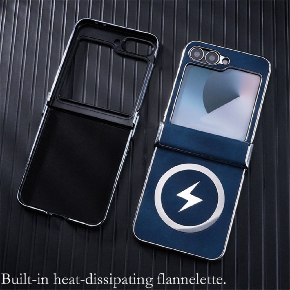 Kryt Samsung Galaxy Z Flip 7 Fe Kompatibilní S Magsafe Kožený Efekt