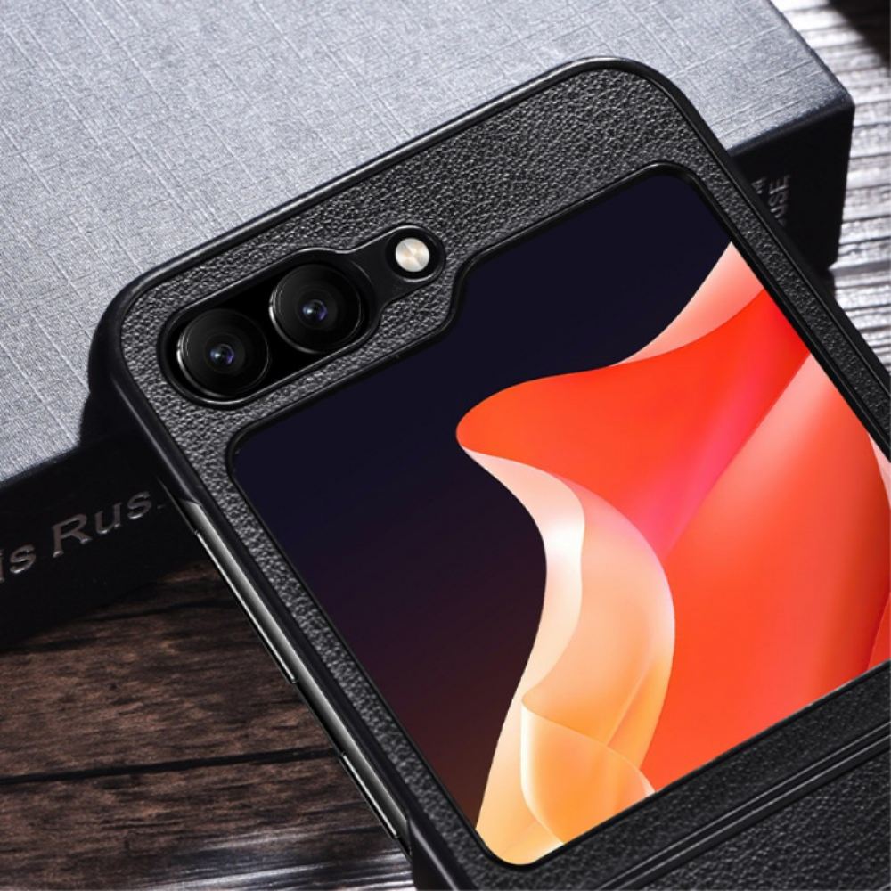 Kryt Samsung Galaxy Z Flip 7 Fe Kožený Efekt Kompatibilní S Magsafe