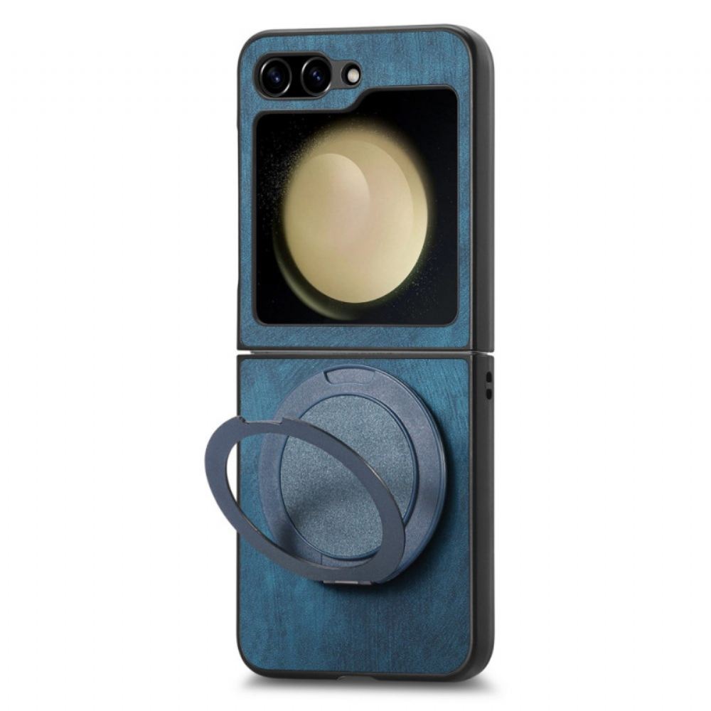 Kryt Samsung Galaxy Z Flip 7 Fe Kryty Na Mobil Semišový Efekt S Otočným Stojánkem