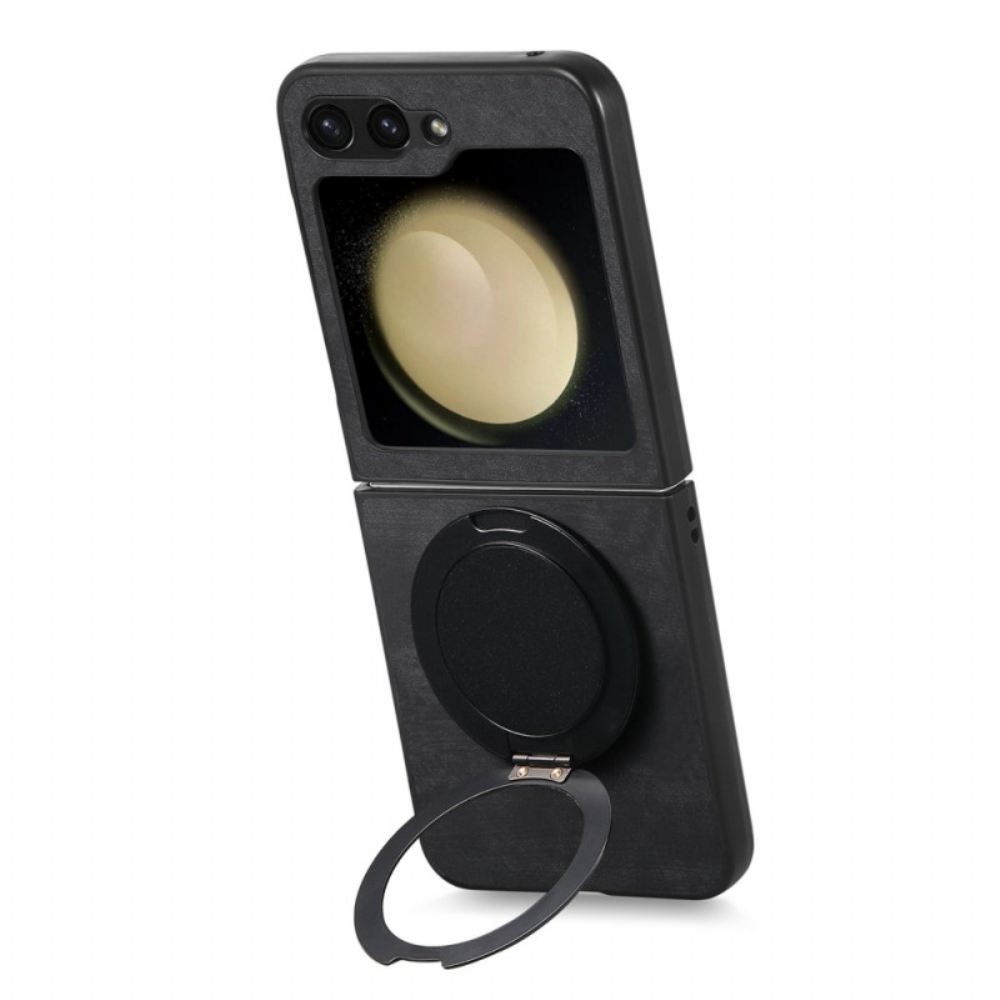 Kryt Samsung Galaxy Z Flip 7 Fe Kryty Na Mobil Semišový Efekt S Otočným Stojánkem