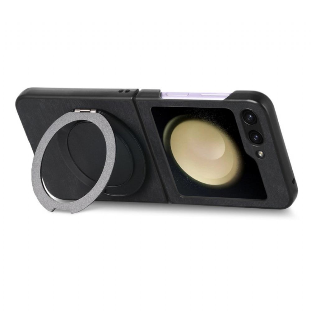 Kryt Samsung Galaxy Z Flip 7 Fe Kryty Na Mobil Semišový Efekt S Otočným Stojánkem