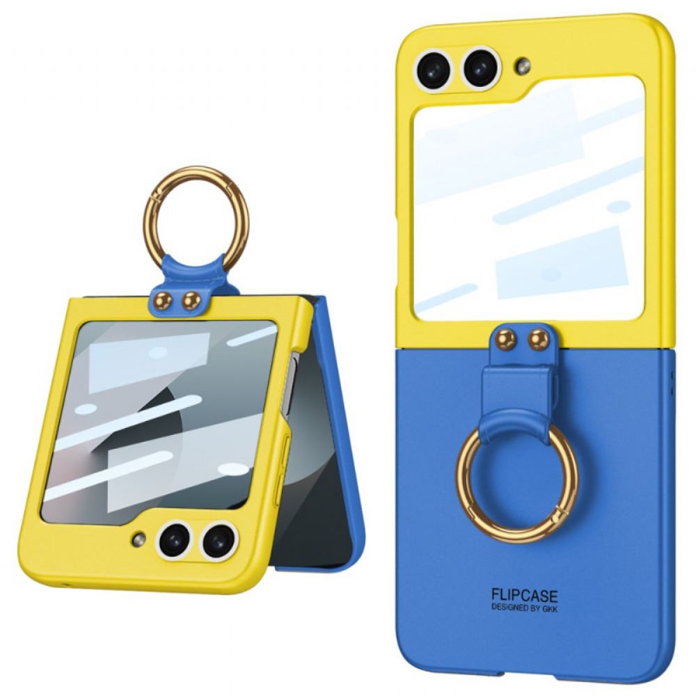 Kryt Samsung Galaxy Z Flip 7 Fe Magnetický Chránič Pantů A Dvoubarevný Stojánek